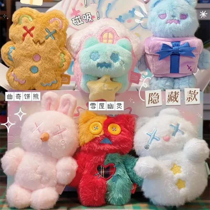 Nový originálny Shinwoo The Cold Hug Blind Box Desk Ornament Doll Figure Kawaii Ghost Bear Suprise Box Birthday Nový rok darček
