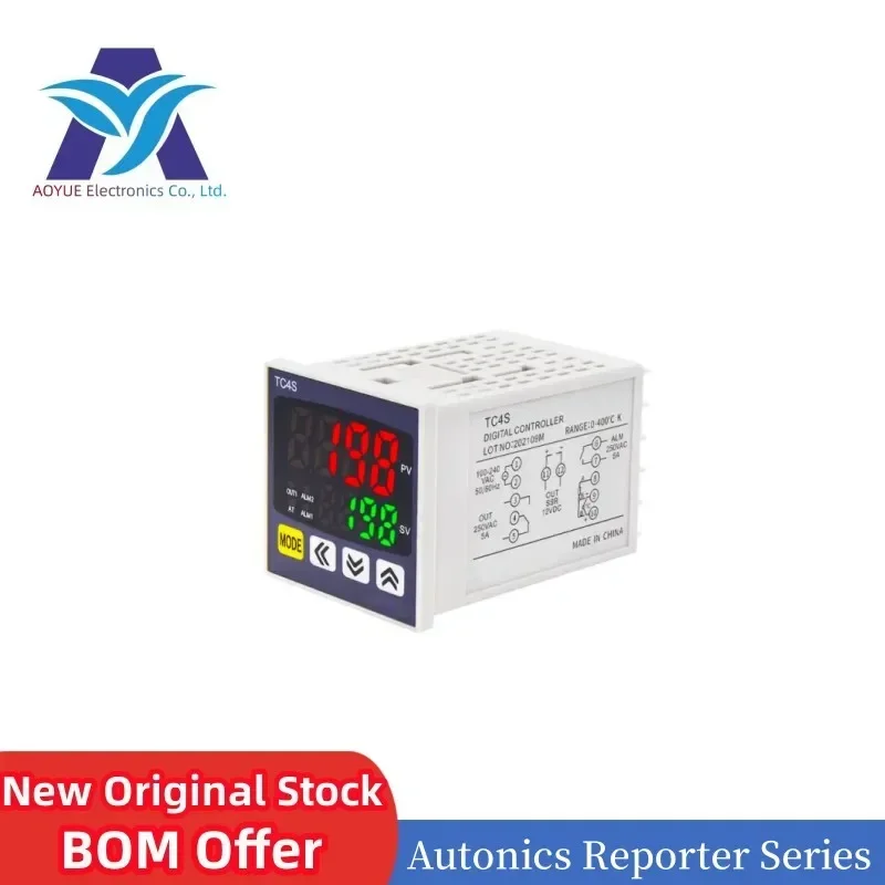 Nový originálny snímač regulátora digitálneho teploty Autonics TC4S-14R TC4M-14R TCN4S-22R TC3YF-14R TC4SP-14R TC4H-14R TC4L-14R