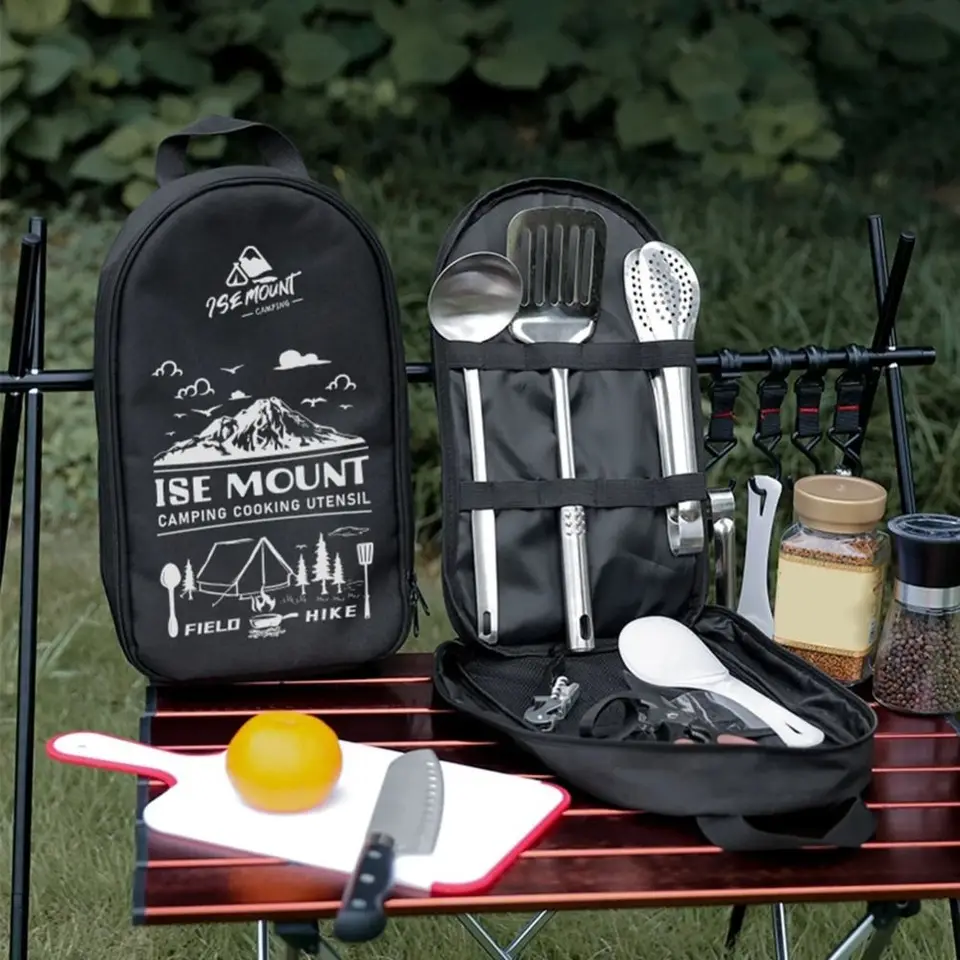 Nový piknikový náter set Storage Bag Oxford Handrice Cuil Wear prenosné puzdro prenosné kempingové nasekávanie dosky