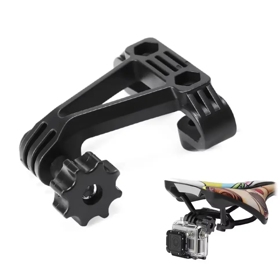 Nový plastový bicykel Saddle Clip Clip Black Lightweight Tail Light SELTPOST držiak držiak športový fotoaparát STAND STOP