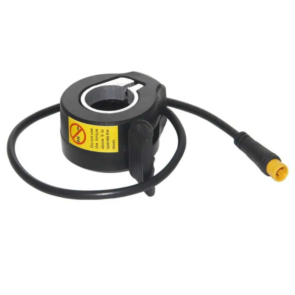 Nový plastový prst palca škrtiaca klapka 24V 36V 48V Vodotesná ebike palca Thumb Thumb Thumb Black Witerprood Conector Cycling