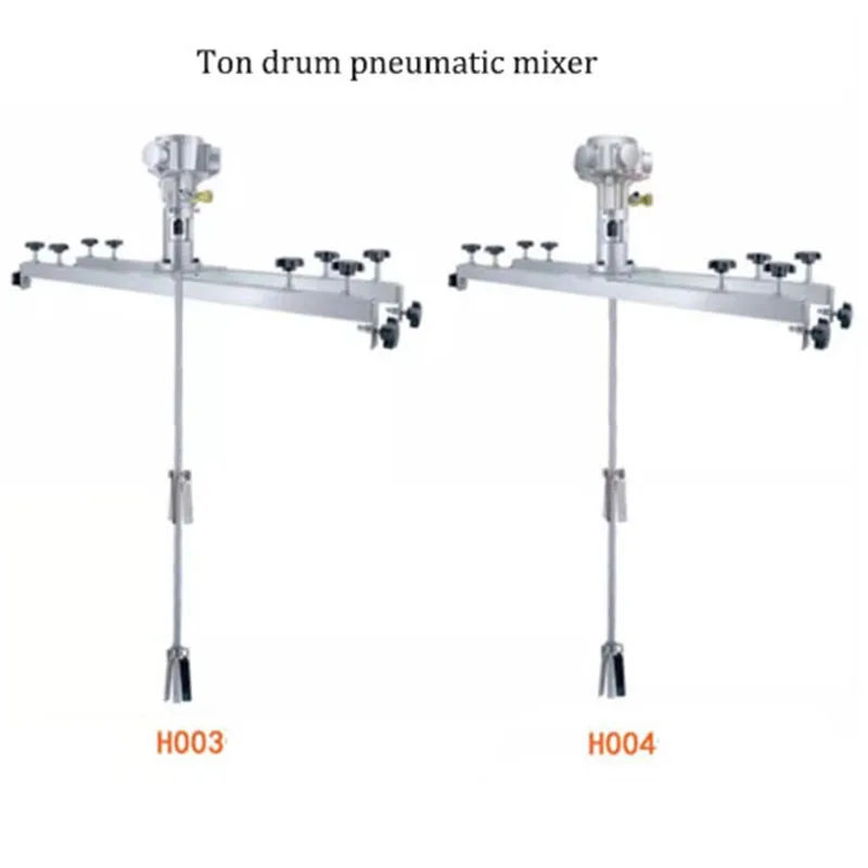 Nový pneumatický 1 ton vzduchový miešatko IBC Tank Mixer Stroj 1000L Commercial Barrel Drum Mieša