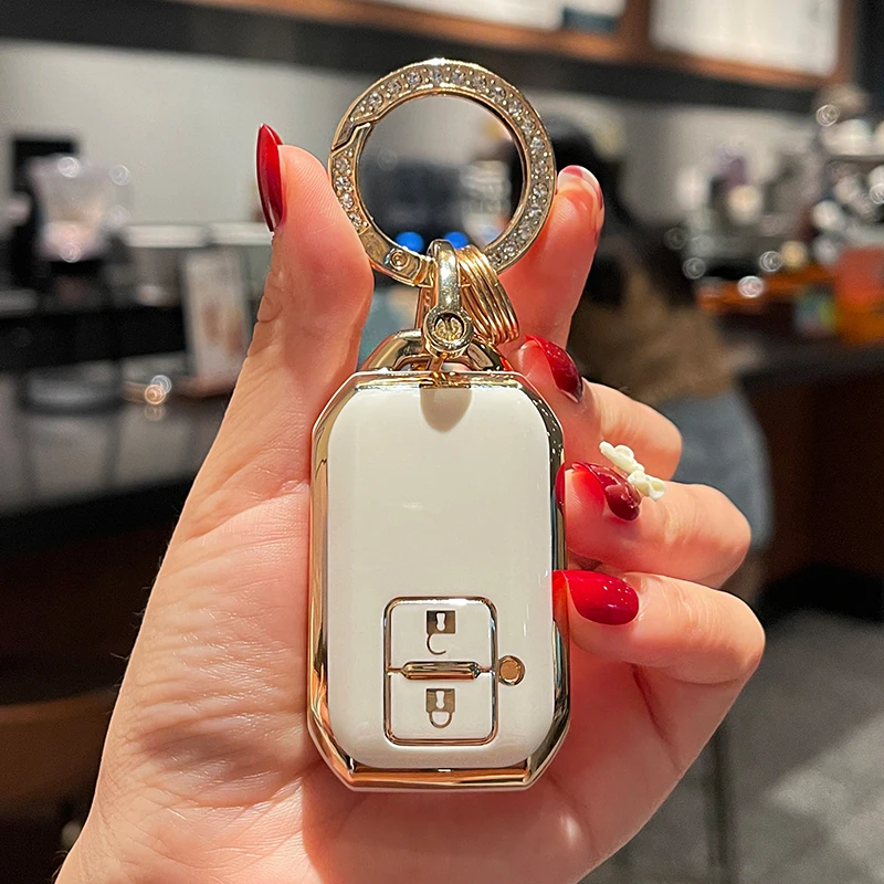 Nový pokrytie kľúčových puzdier TPU TPU pre Suzuki Spacia Mk53s Jimny Sierra Swift Wagon Interiérové ​​príslušenstvo 2 gombíky Key Keychain