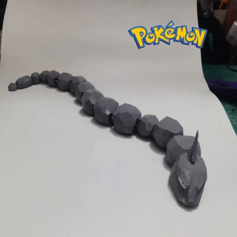 Nový Pokémon 1:20 Anime Onix Action Figures Pet Pet Cartoon Sochy Collection Collection Ornament Dekorácie Model hračky Darčeky pre deti