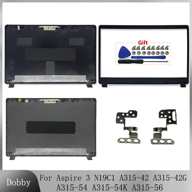 Nový pre Acer Aspire 3 N19C1 A315-42 A315-42G A315-54 A315-54K A315-56 EX215-52 LCD zadný kryt zadného veka Zadný viečok Závesný závesový puzdro A315