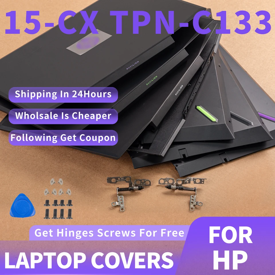 Nový pre pavilón HP 15-CX TPN-C133 NAPOHOP LCD LCD zadný kryt/predný ráme