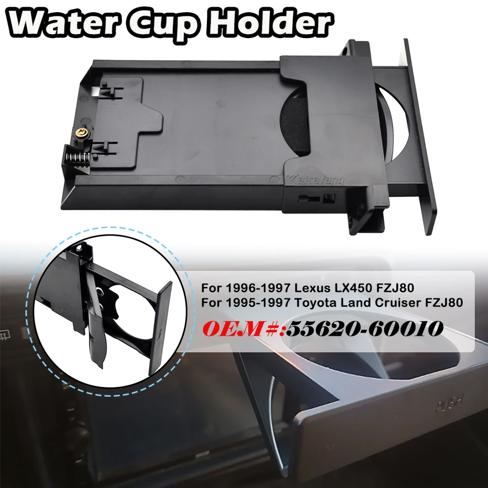 Nový predný pohár nápoja pre vodu Držiak na vodu pre držiak na vodu pre Toyota Land Cruiser 80 Series LEXUS LX450 FZJ80 1995-1996
