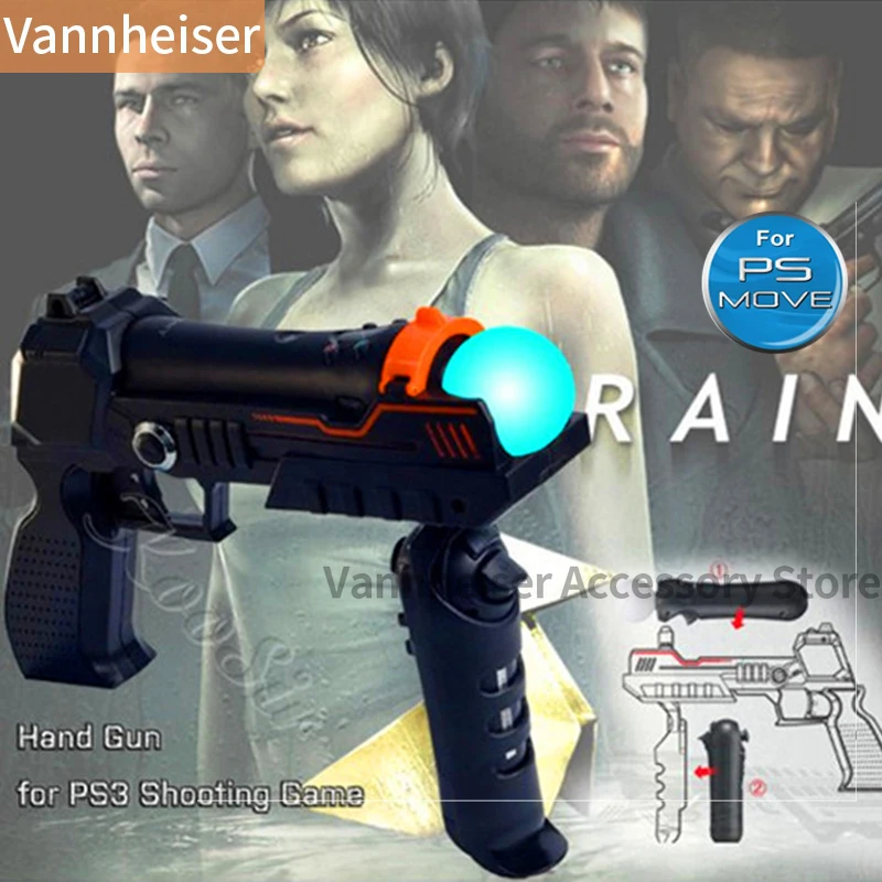 Nový presný radič PSVR Presnosť Shot Rungun PS3 Move Move Controller pre Sony PS3/PS4 PRO Gun-Butt Shoott Shooting Accessories