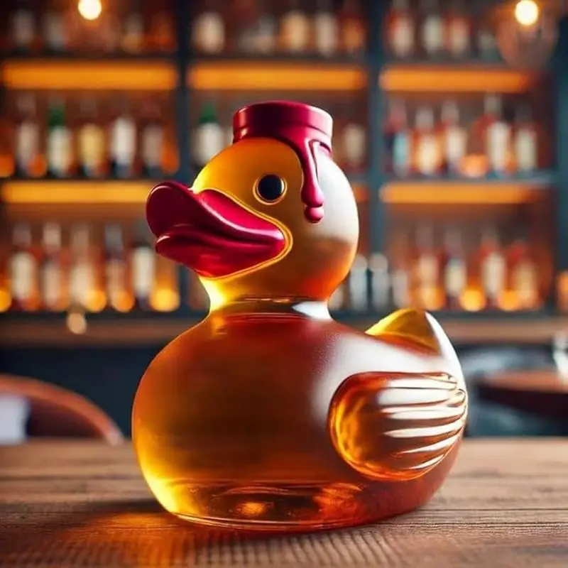 Nový produkt Funny whisky kačica fľaša zábava whisky kačica fľaša na fľašu Disktop Desktop Dekorácie karikatúra hračky na úložisko fľaša