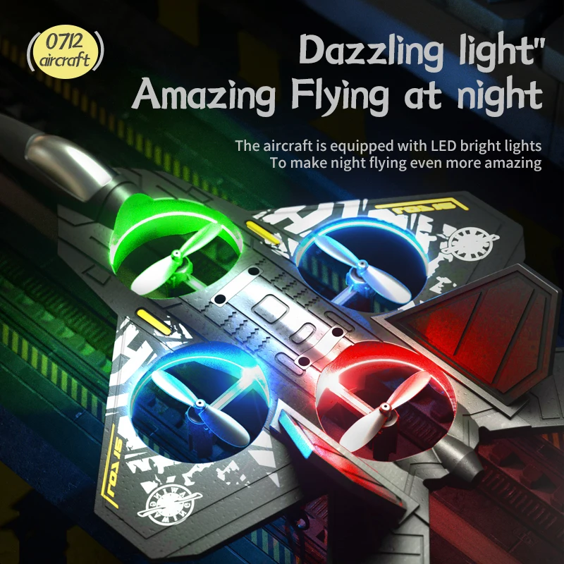 Nový produkt L0712 DRONE DRONOVÉ OVLÁDANIE LIETADLA EPP Foam Glider F22 FISTROVANIE MODEL
