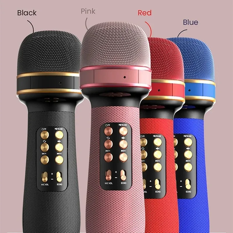 Nový profesionálny bezdrôtový Bluetooth Karaoke Microfone Prenosná hudba Sing mikrofón Zmena zvukového reproduktora Player Player Accessory