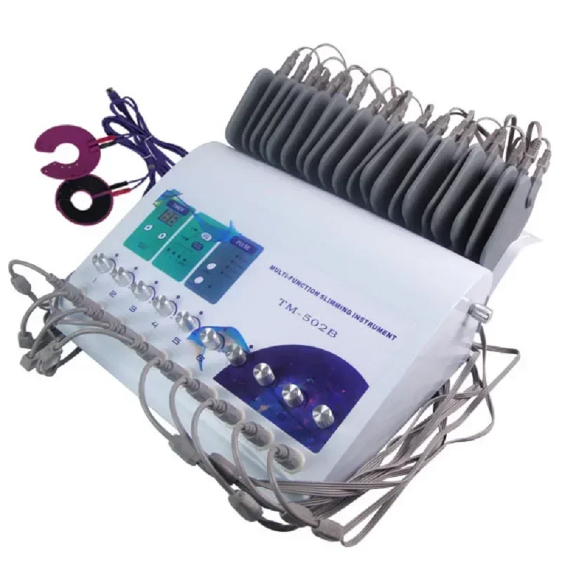 Nový profesionálny stimulátor elektrických svalov 2 v 1 Ruská vlnová stimulácia elektrických svalov Fat Infračervená EMS Slimming Machine