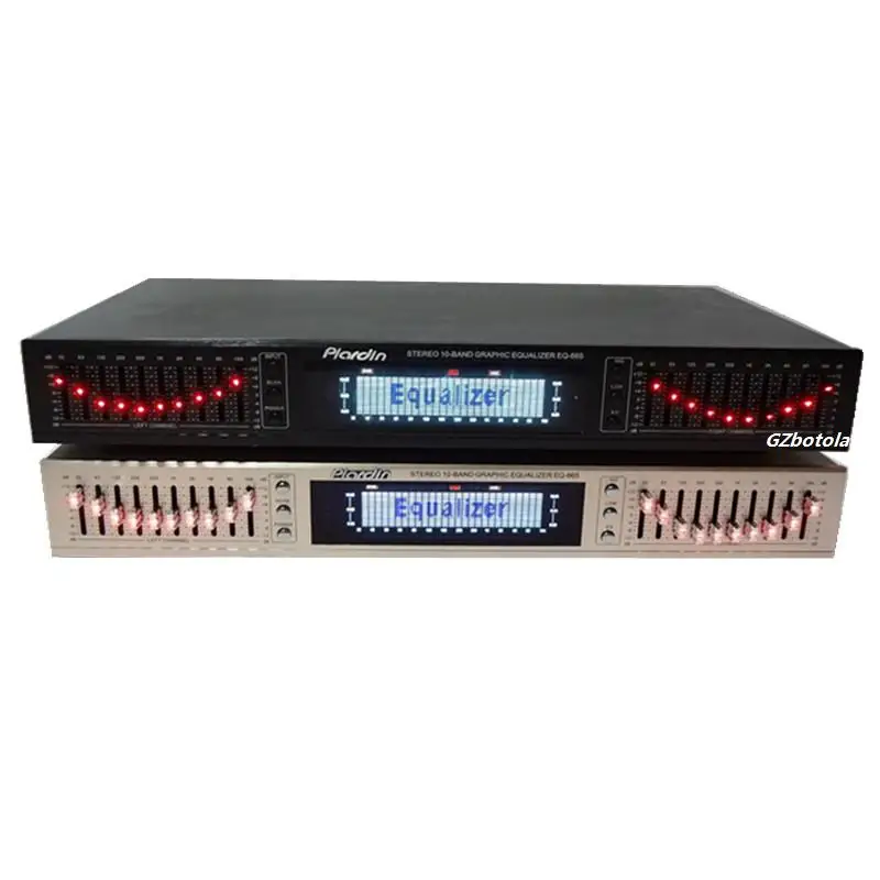 Nový príchod Eq665 Ekvalizér HIFI Fever Domov EQ Balanced Mixer Double 10 segment stereofónny výrez Alto Bass Regulation