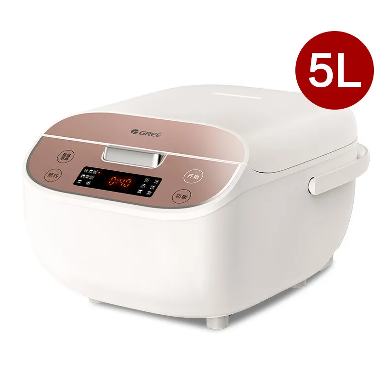 Nový príchod Gree Rice Cooker 5L/4L Multifunkčný kuchár s malými ryžami so systémom merania ryže GDF-5026C 220V
