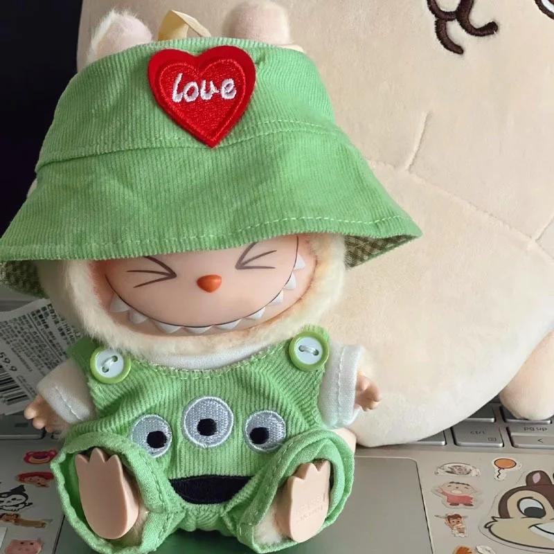Nový príchod Labubu Monster Majte hračku pre bábiku pre sedadlá iba oblečenie bez bábiky kawaii vymeniteľné hračky s malými šatami darčeky