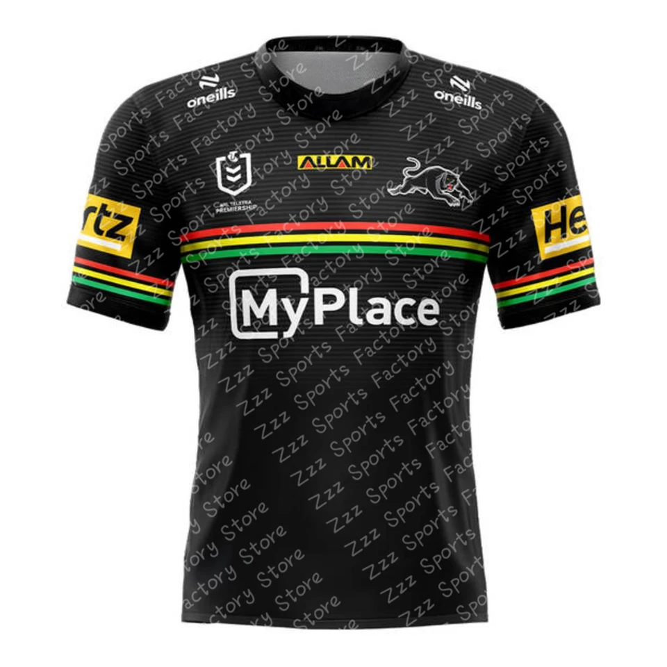 Nový príchod leto Austrálsky NRL Penrith Panthers 2024 Mens Replica Home Jersey Training Jersey Kid Uniforma pre dospelých a deti