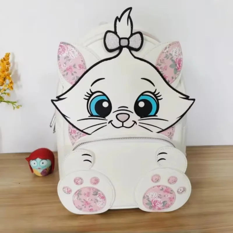 Nový príchod Loungefly Disney Mary Cat Cartoon Batoh Anime Periférny roztomilý batoh pre ženy pre ženy pre deti darčeky dievčat