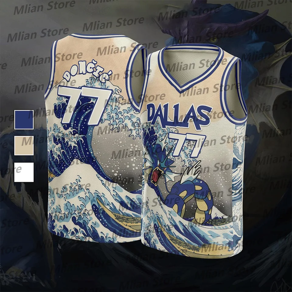 Nový príchod muži Mavericks basketbalová vesta s krátkym rukávom Vonkajší výcvik Jersey Kit Luka Doncic USA basketbalové dieťa Dallas Jersey