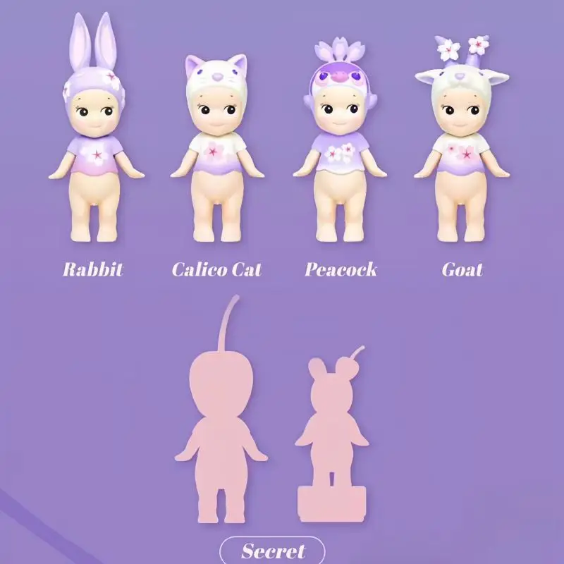 Nový príchod Originálny Sonny Angel Night Cherry Blossom Series Cherry Blossom Limited Editions Blind Box Cute Toy Birthday Gifts