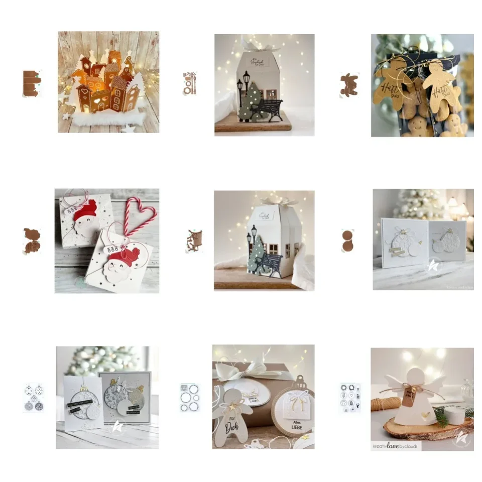 Nový príchod Presell vianočné rezanie matrice a pečiatok pre DIY Scrapbooking/Photo album Dekoratívne reliéfové reliéfne papierové karty