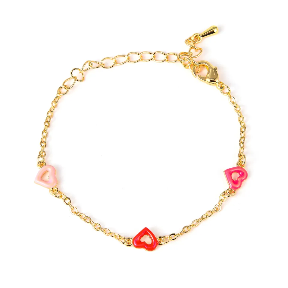 Nový príchod srdiečko Členky Náramok Náramok Copper Gold Color Charm Charmety pre ženy Dievčatá šperky