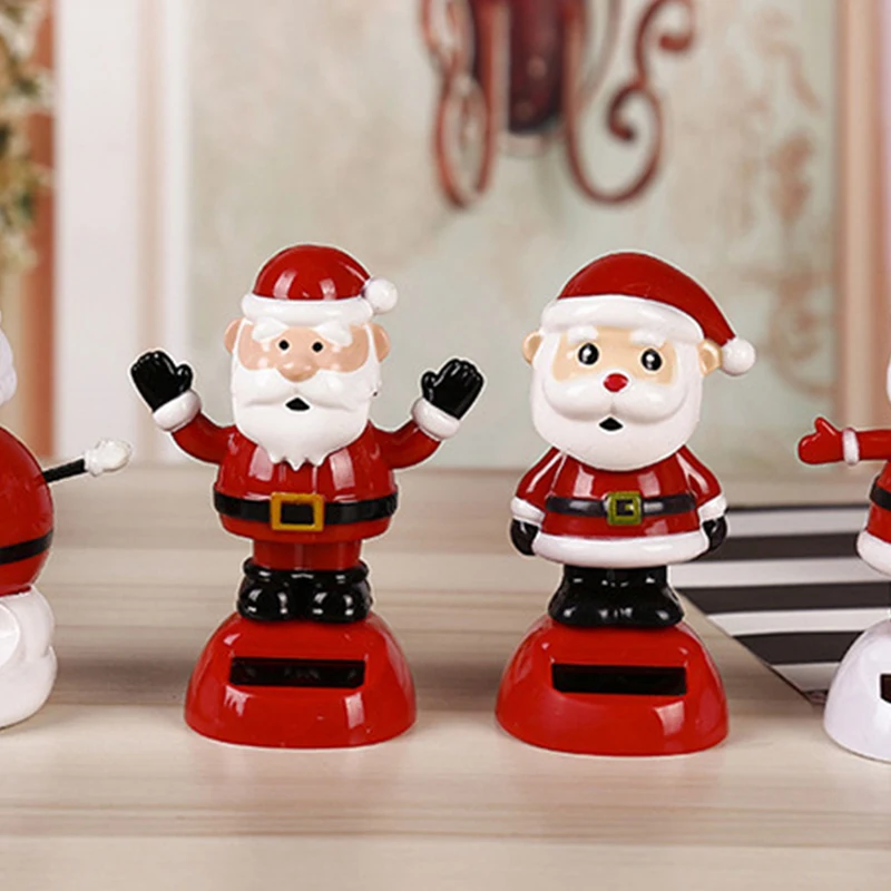 Nový príchod vianočné ornament Solar Ornament Bobblehead Dollting Vianočné modelovanie ozdoba Darček kreatívny interiér dodáva