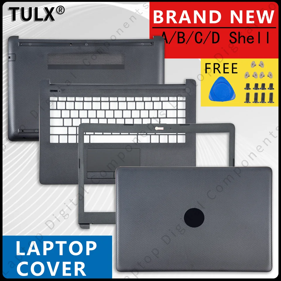 Nový prípad pre HP 14-CK 14-CM 14Q-CS 240 G7 TPN-I131 PASE NAPLAVNÝ NAPLATÝ LAPTOP LCD Zadný kryt predného rámu Palmrest Bottom s logom s logom