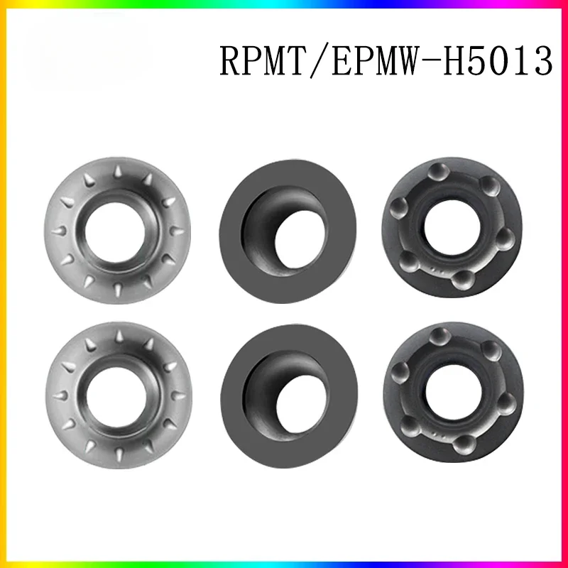 Nový R4 R5 R6 Round Blade RPMT08T2 RPMW1204 RPMW1003 Blade H5013 Pre spracovanie tvrdosti HRC20-48 DEGREES OBJEDNÁVKA OCEL