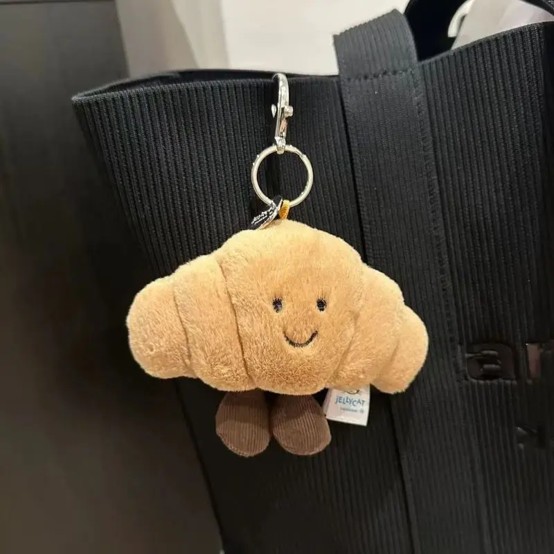 Nový roztomilý chlieb Doll Creative Croissant Batoh Ozdoby