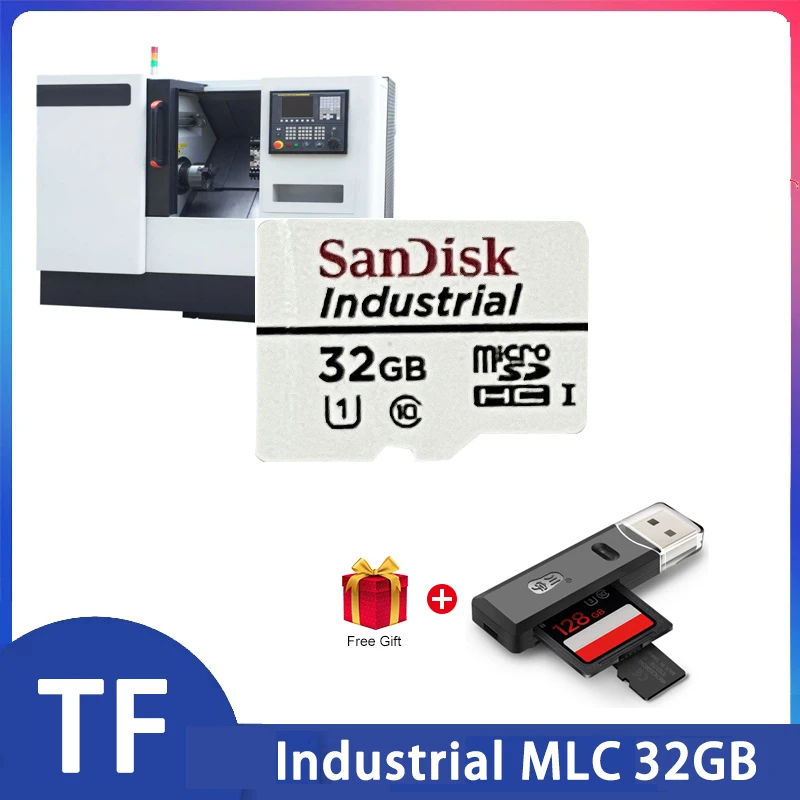 Nový sandisk tf 32g široký teplota Industrial MLC Dash Cam monitoruje pamäťovú kartu micorsd pre priemyselné počítače
