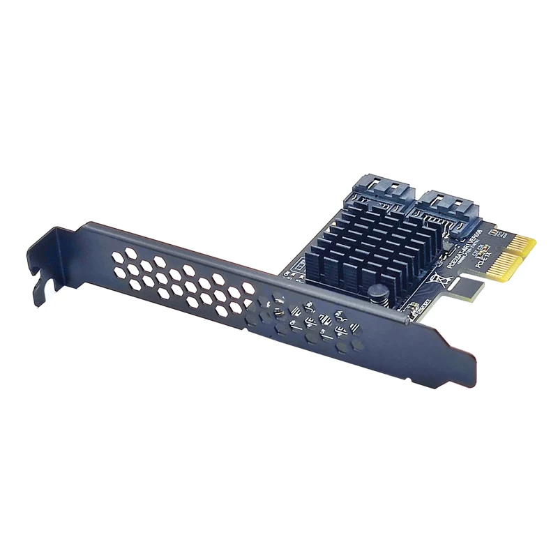 NOVÝ SATA RAID PCI-E CARD SATA RAID CONLUTION ASMEDIA 1061R CHIP PCI Express X1 TO 2 Port SATA3.0 6 GB RAID CART pre SATA HDD SSD
