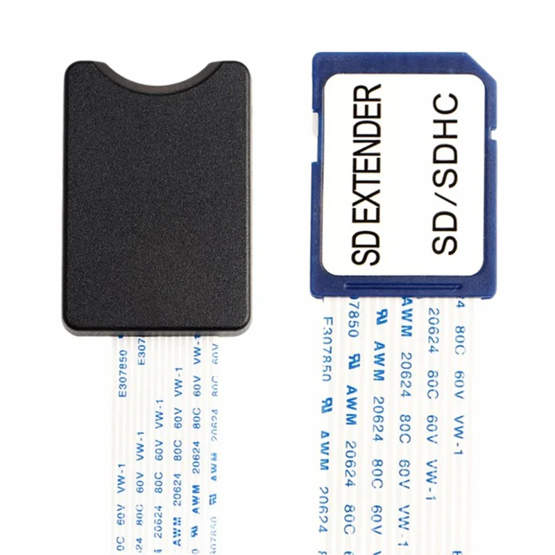 Nový SD SDHC SDXC Card SD Muž do ženskej flexibilnej predlžovacej karty Adaptér kábla pre predlžovanie GPS CAR DVR Camera 25/48/62 cm
