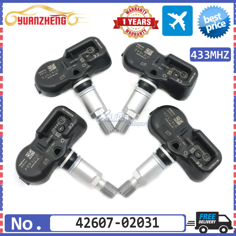Nový senzor Sensor TPMS 42607-02031 Monitorovanie tlaku v pneumatikách pre Toyota Previa Prius Plus RAV4 IV Venza 433MHz 2007-2020 PMV-C210