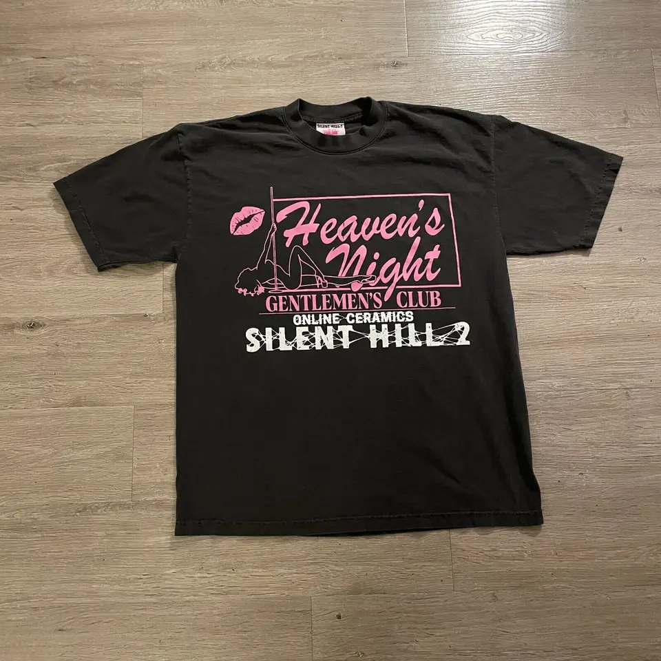 (Nový) Silent Hill 2 online keramika unisex Veľká čierna tričká Halloween Horror