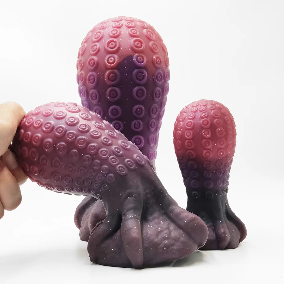 Nový silikónový análny dildo veľký zadok