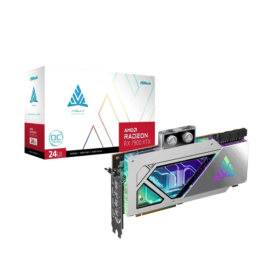 Nový sklad ASRock RX 7900 XTX Aqua 24 GB OC Graphics Graphics Card GPU RX 7900XTX