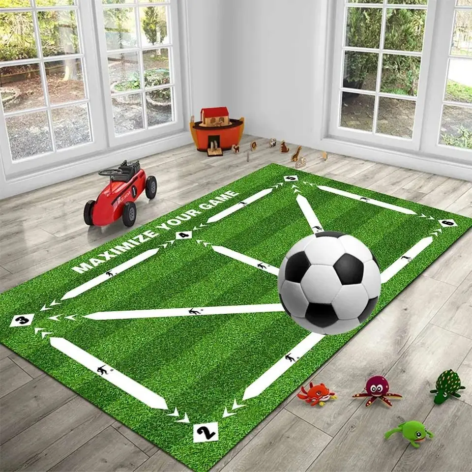 Nový skladací futbalový tréning Mat Rovnateľná driblingová kontrola Voetbal Auxiliary rekvity nosia odolné nekĺzavé mat