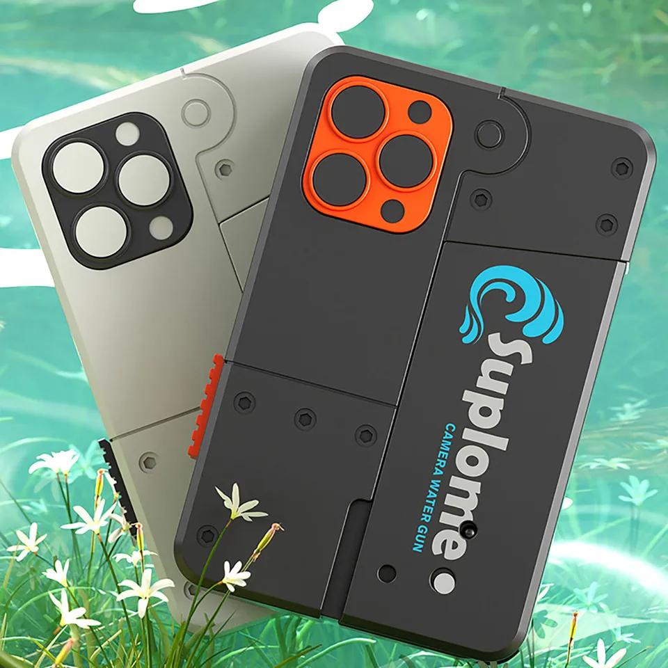 Nový skladací telefón Hračka Automatické kontinuálne streľba dvojitá vodná pištoľ Model Model hračky vodná pištoľ Detský