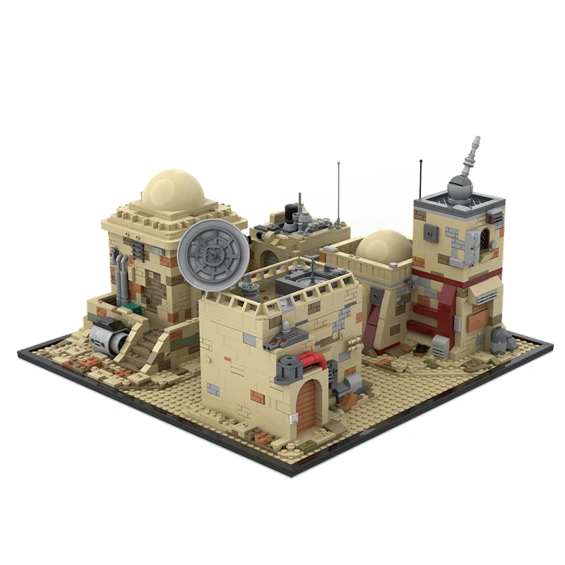 Nový slávny hviezdny filmový scéna MOC Modular TaTooine MOS EISELEY Model DIY Creatívne nápady Deti pre to hračky
