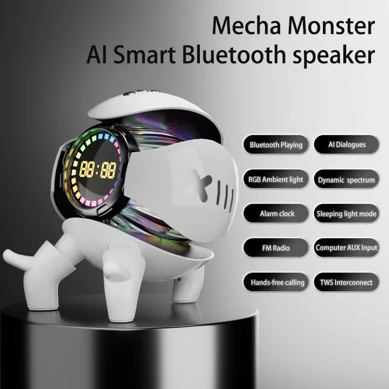 Nový Smart Robot Monster Mini Size Sound V5.1 Prenosný stereofónny reproduktor AI Interactive Toys Audio Wireless Bluetooth reproduktory