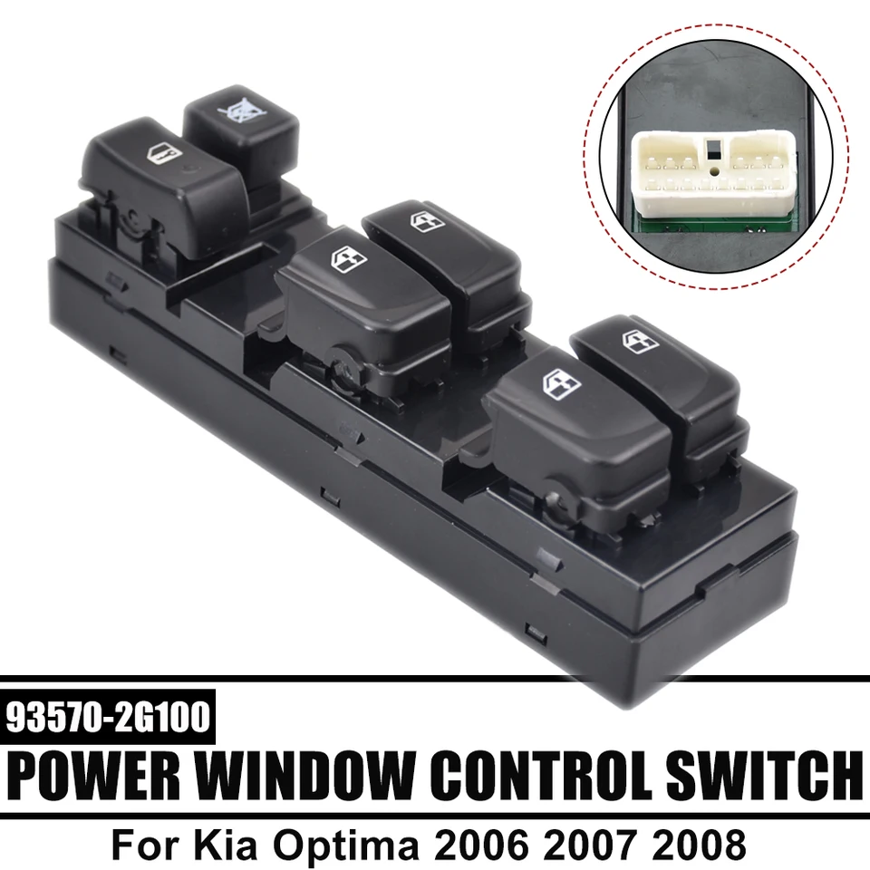 Nový spínač hlavného okna Elektrického napájacieho okna na strane 14pins pre Kia Optima 2006 2007 2008 93570-2G100