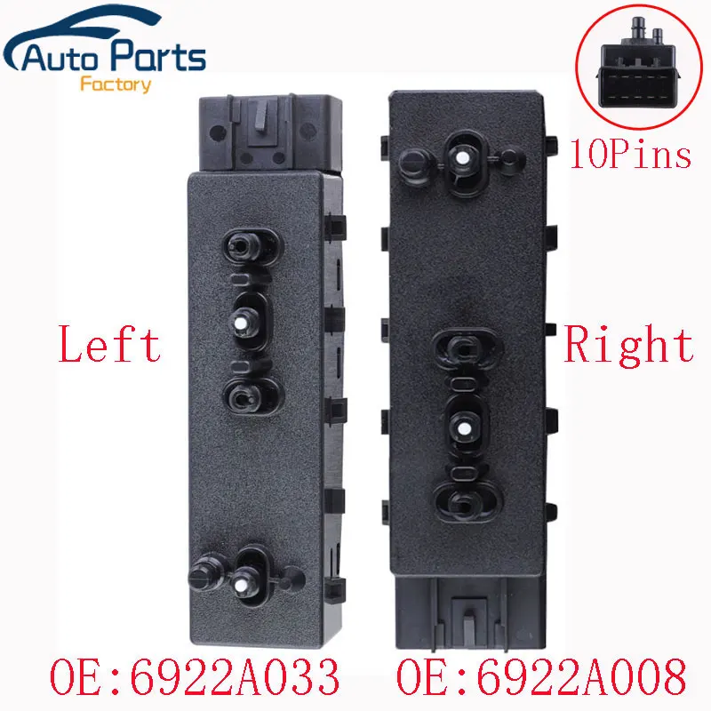 Nový spínač sedadla vľavo a pravého energie pre Mitsubishi Outlander ASX Lancer Evolution 6922A008 6922A033