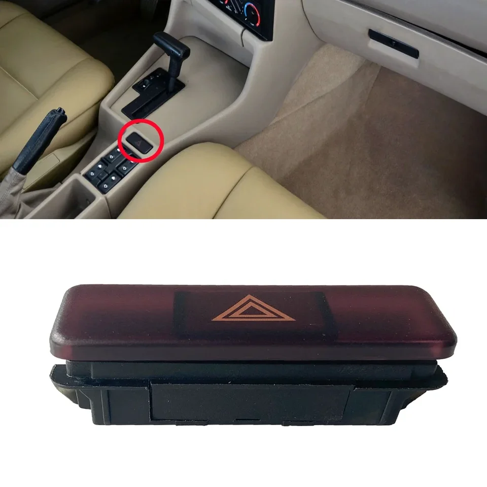 Nový spínač tlačidla na nebezpečenstvo pre núdzové svetlo pre BMW 3 5 7 8 série Touring M3 M5 E34 E31 Z3 Coupe E36 316 318 320 325 61311374220