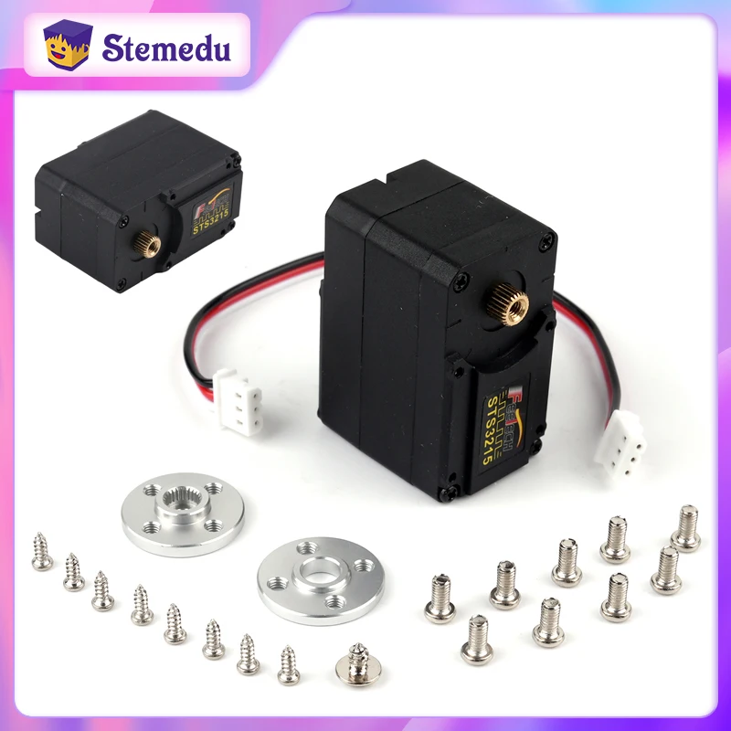 Nový STS3215 RC Servo 30kg Spätná väzba 360 ° Uhlová kontrolovateľný magnetický kódovač pre SO-ARM100 Štandardné otvorené rameno 100 beta verzia 1.2