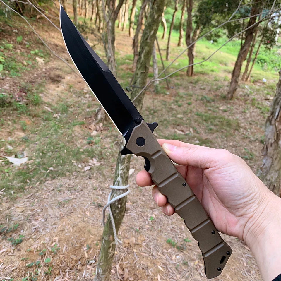 Nový studený skladací nôž 8Cr13mov oceľová čepeľ Outdoor EDC Pocket Bushcraft Camping Tourist Utility Tools veľké nože pre mužov