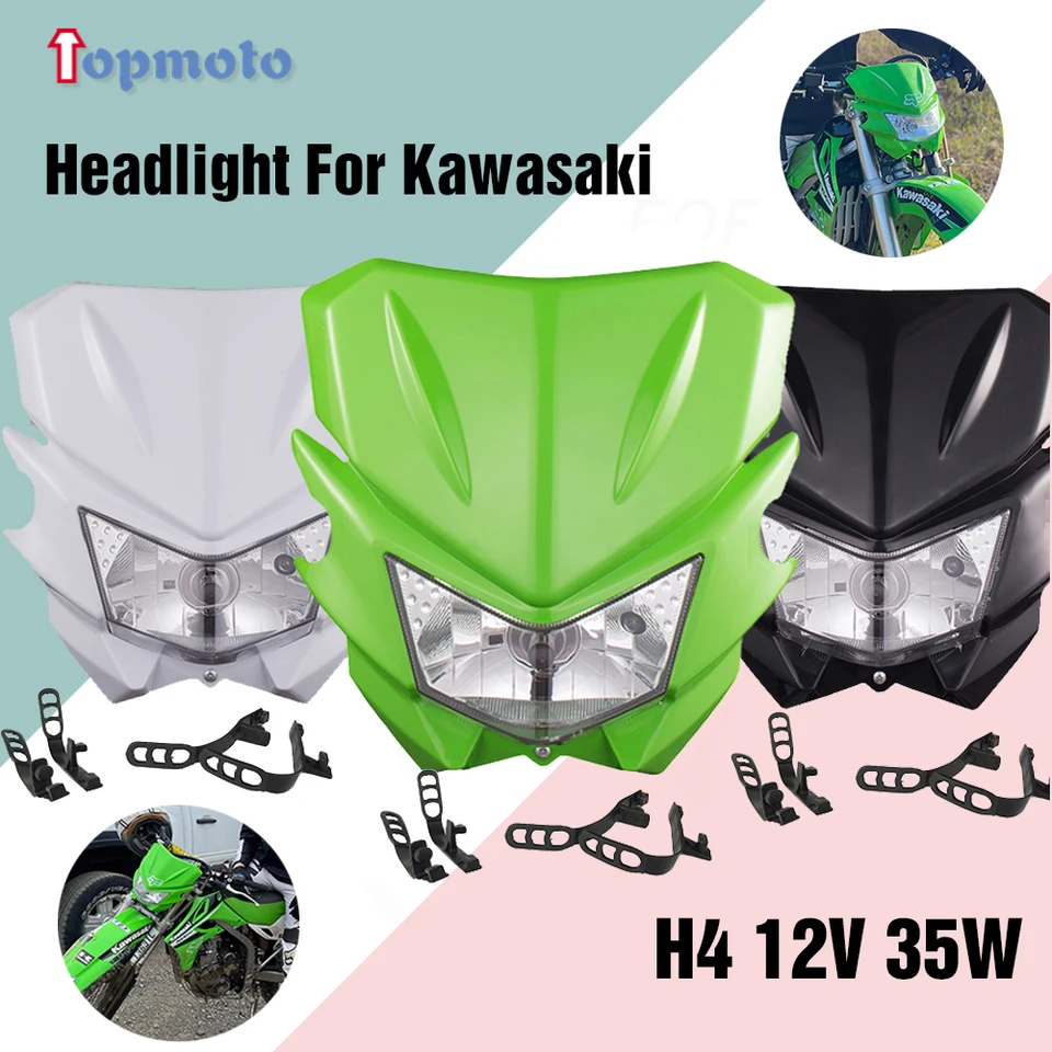Nový svetlomet svetlometov pre motocyklové svetlomet pre Kawasaki KX250F KX250 450 KX450F KX KLX 450R 110-501 Motokros Enduro