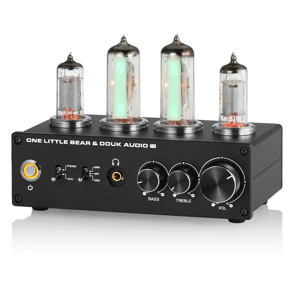 Nový T9 Mini 6E2 mm/MC Phono Stage Otočná predzosilňovač Hifi stereofónny zvukový vákuový vákuový predzosilňovač Dekstop zosilňovač slúchadiel