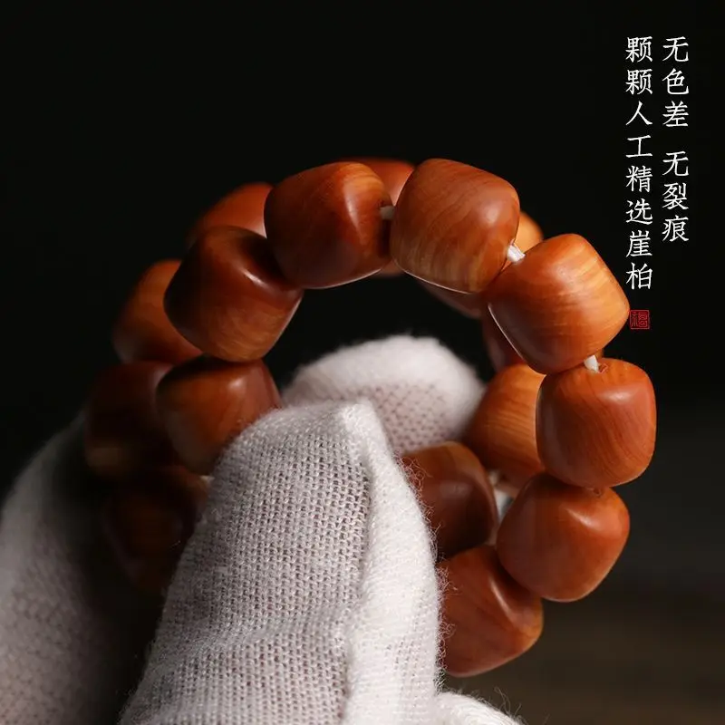 Nový Taihang Chen Hua Ya Bai Buads Rulové náramok Starý materiál Hodnota Hodnota Červené mäso Hodváb