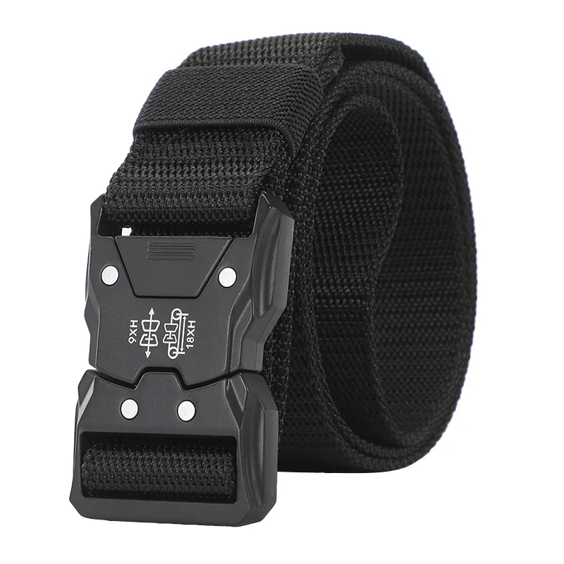 Nový taktický pás vonný pracovný tréningový výcvikový pás Woven Belt plátno taktické vojenské viac funkcie bojový pás džínsový pás