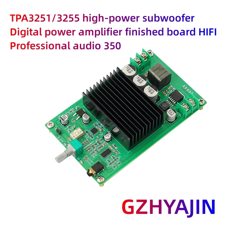 Nový TPA3251/3255 Vysoký výkon subwoofer digitálny zosilňovač produktovú dosku HIFI Professional Audio 350